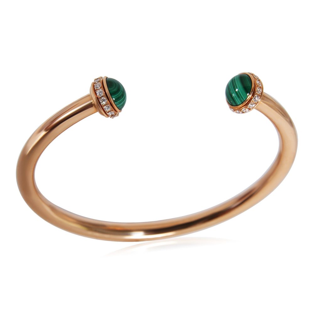 Piaget Possession Malachite Diamond Bangle in 18K Rose Gold 0.38 CTW - Picture 4 of 6